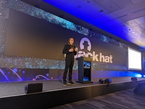 Joe Sullivan on stage at Black Hat Europe