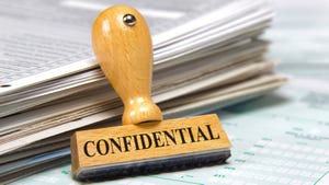 Rubber stamp labeled "CONFIDENTIAL"