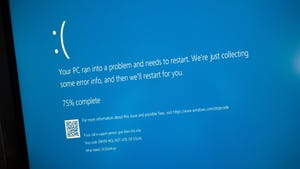 Windows blue screen of death