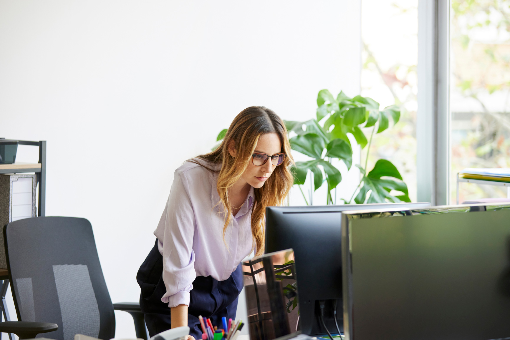 Business woman in office