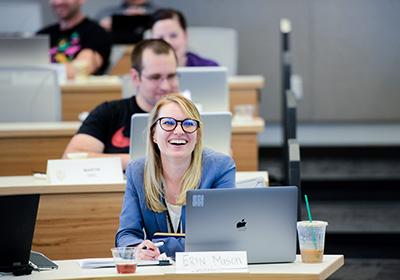 students enjoying lecture