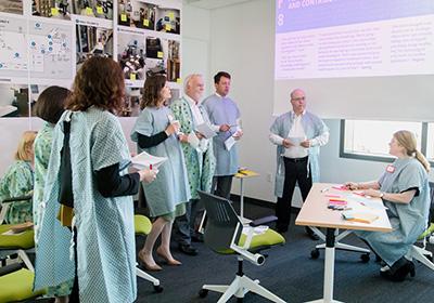 Students participate in group discussion