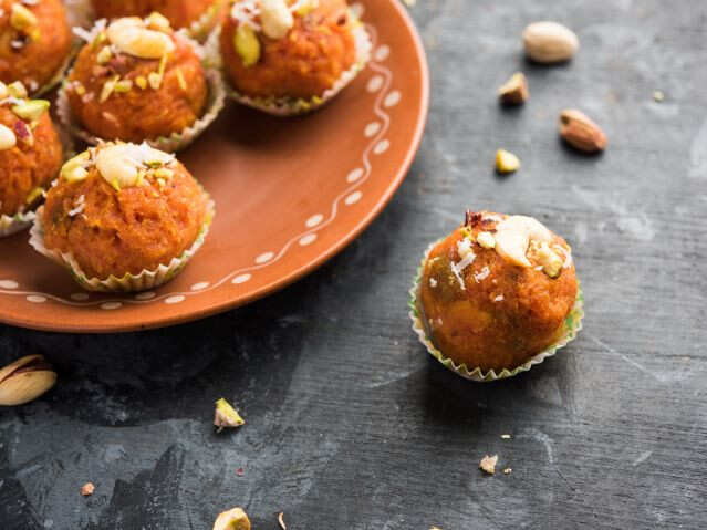 Try A Vegan Sweet For Navratri: Gajar Motichoor Ladoos