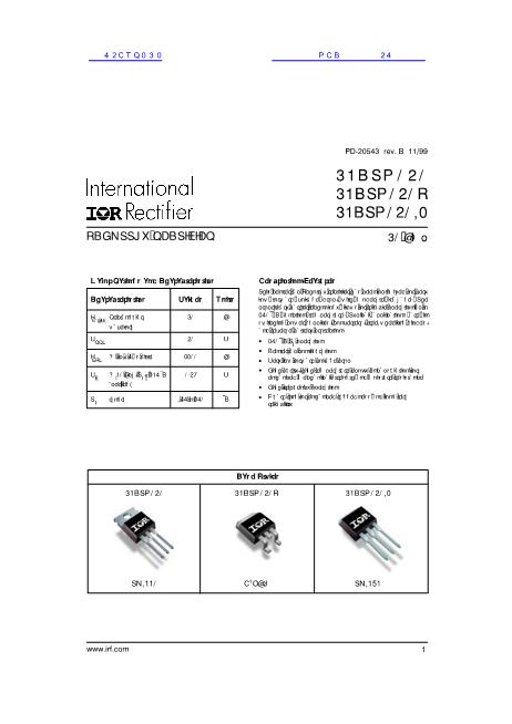 42CTQ030数据手册封面