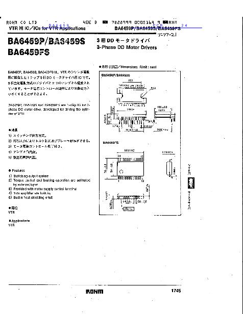 BA6459数据手册封面