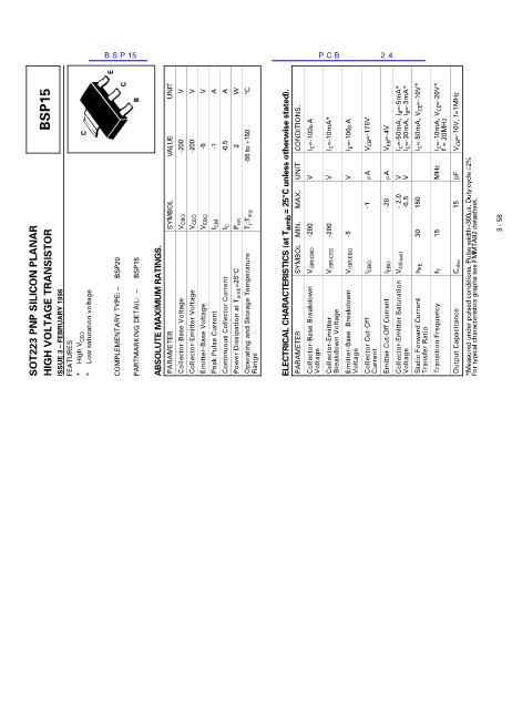 BSP15数据手册封面