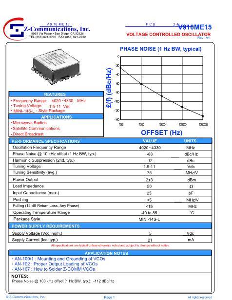 V910ME15数据手册封面