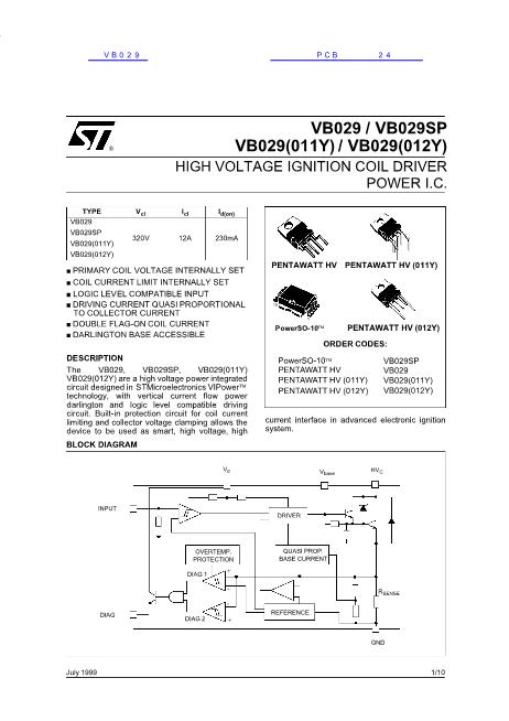 VB029数据手册封面