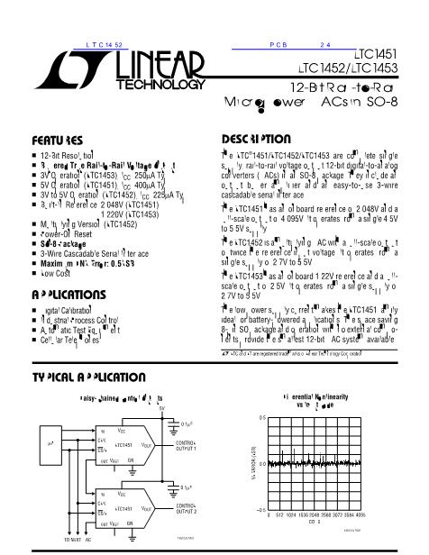 LTC1451数据手册封面
