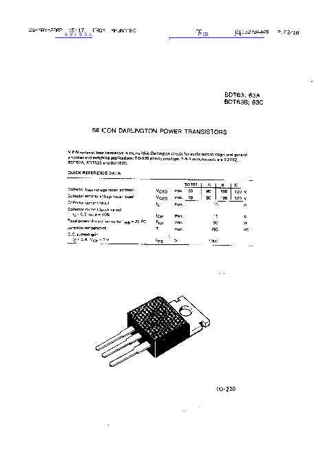 bdt63c数据手册封面