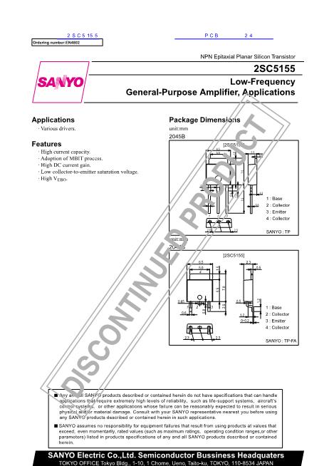 2SC5155数据手册封面
