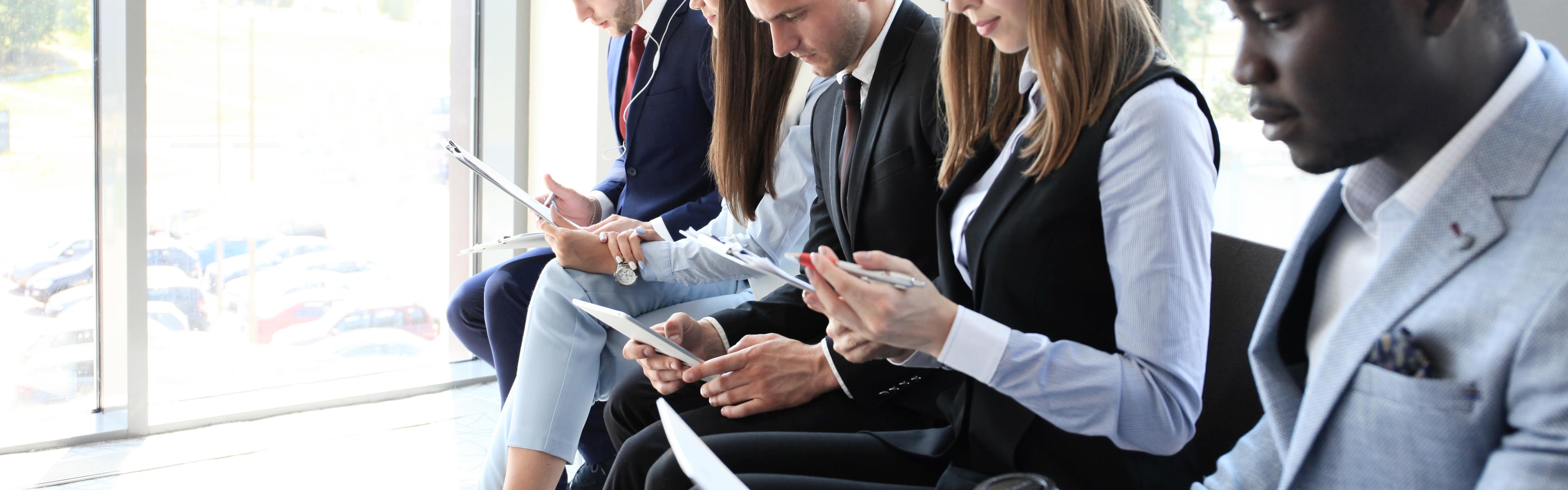 group of young professionals