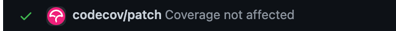 Patch coverage check from Codecov