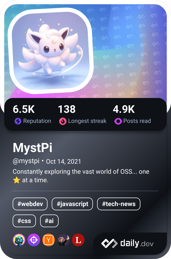 MystPi's Dev Card