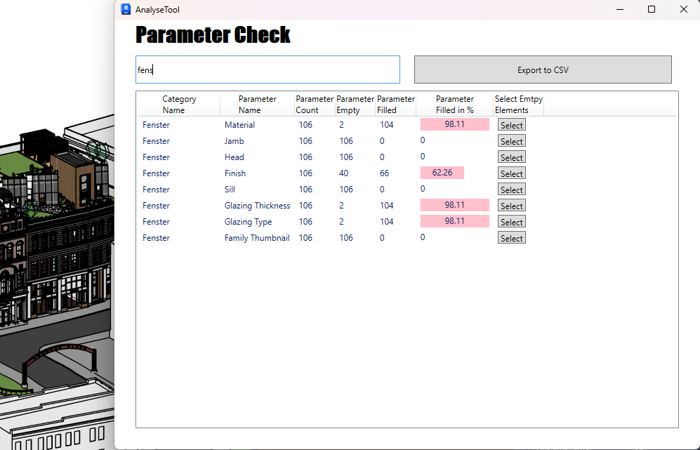 Filter in AnalyzeTool