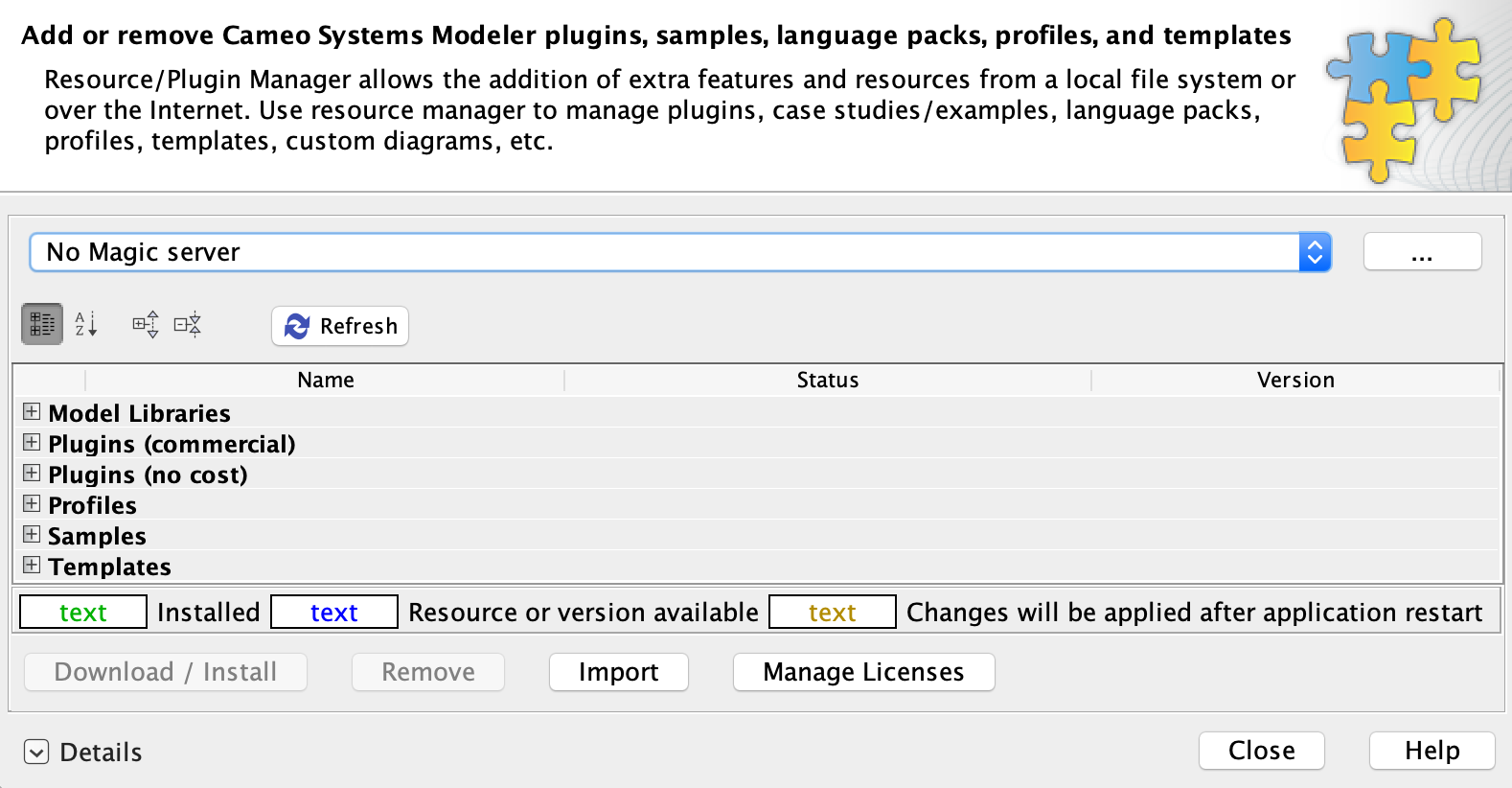 Resource/Plugin Manager