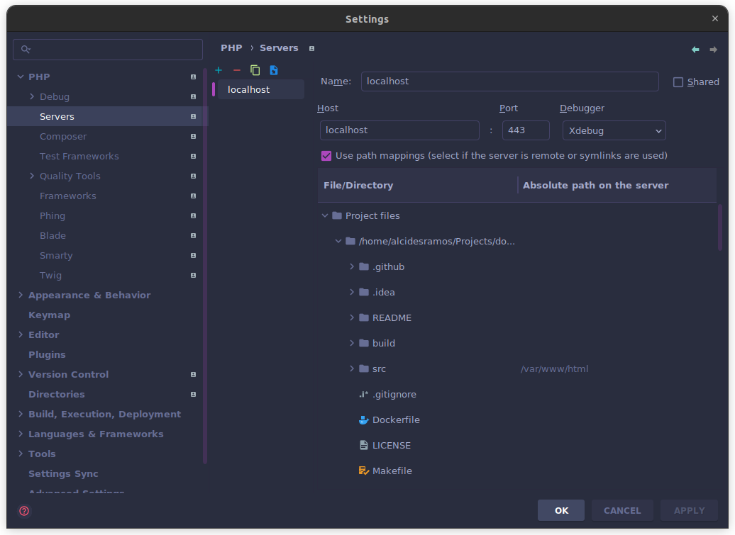 phpstorm-settings-php-servers