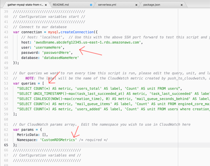 Gather MySQL Stats Configuration