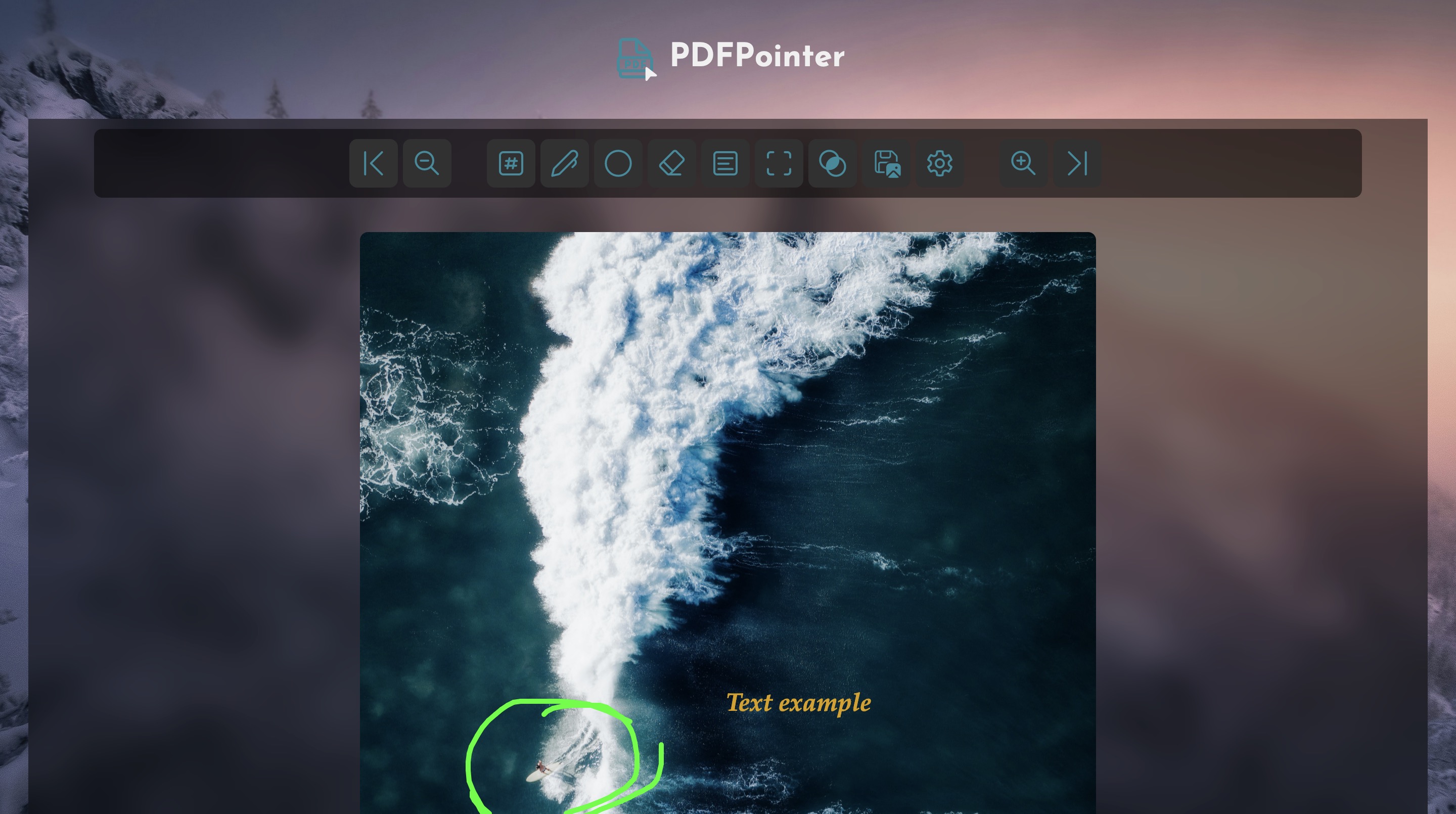 An example of PDFPointer