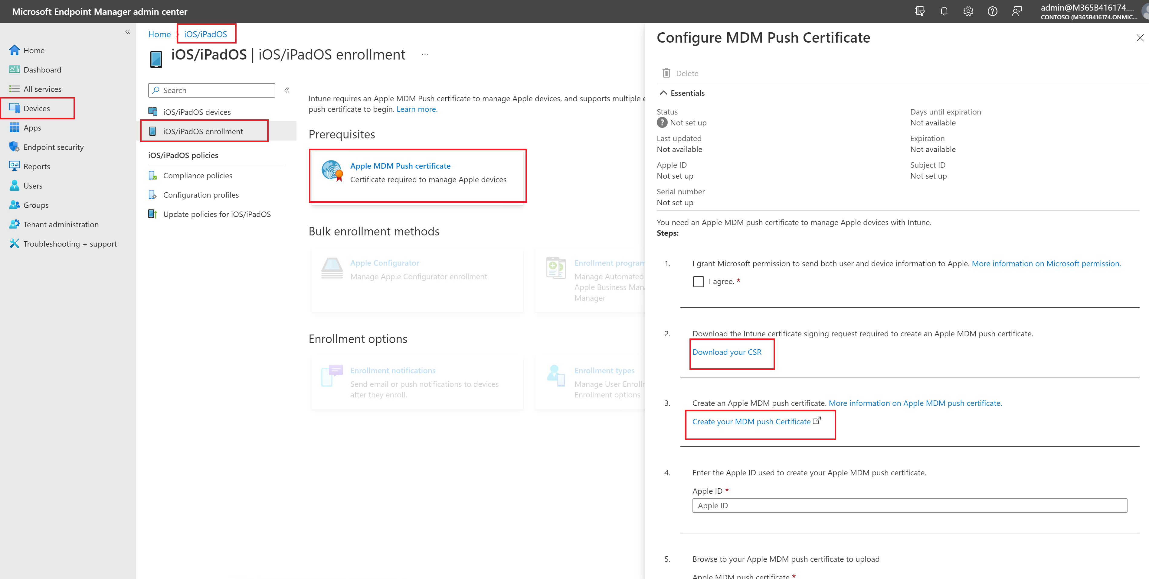 ios mdm push certificate