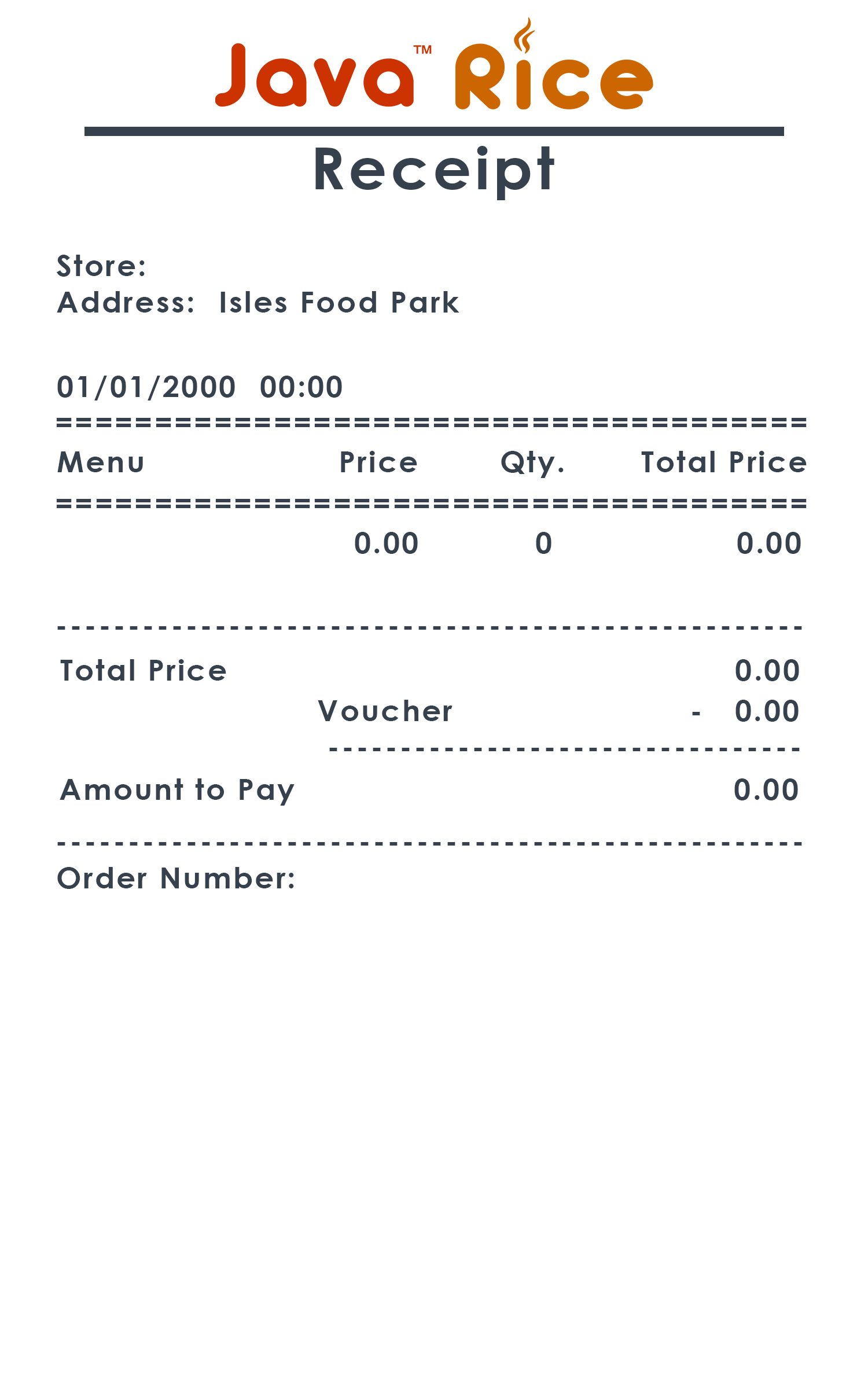 Java Rice Receipt [Default]