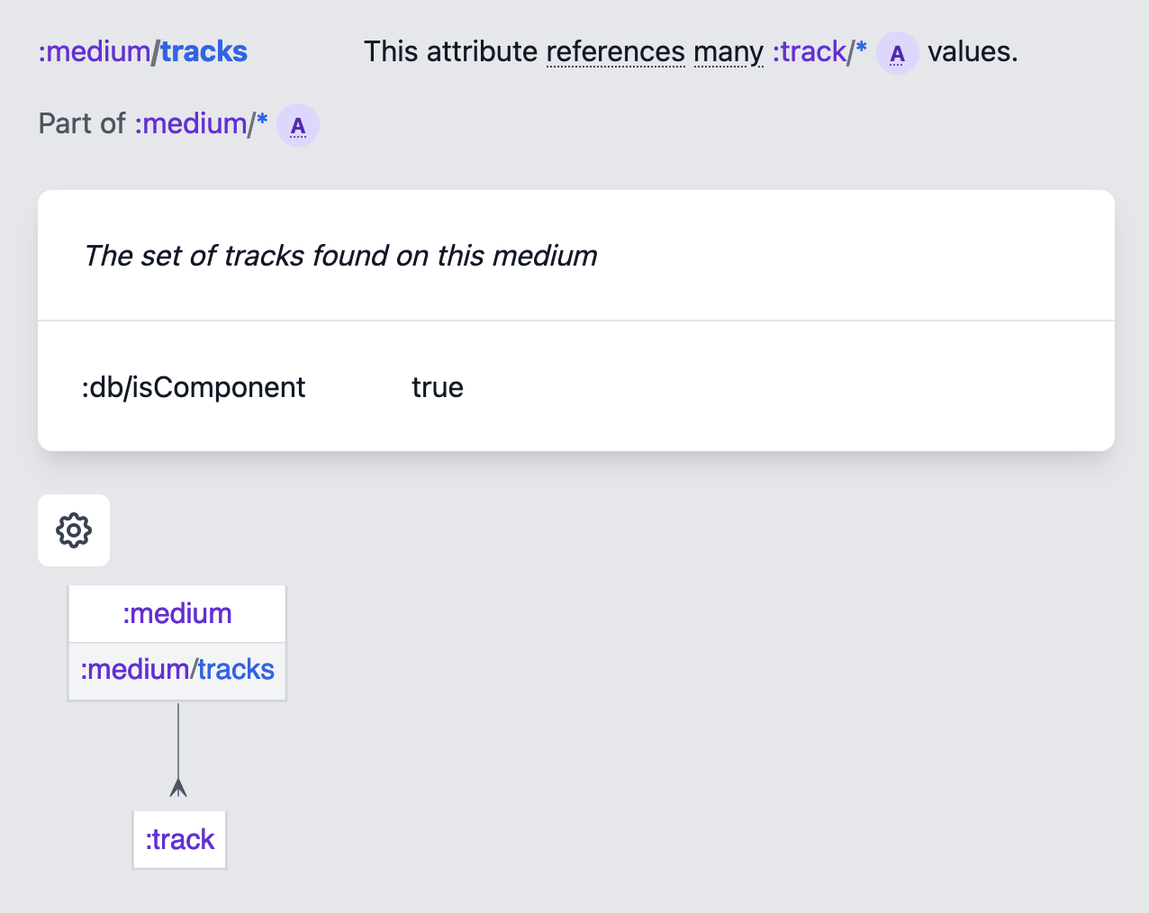 Screenshot of the attribute details on the Schema Voyager attribute page