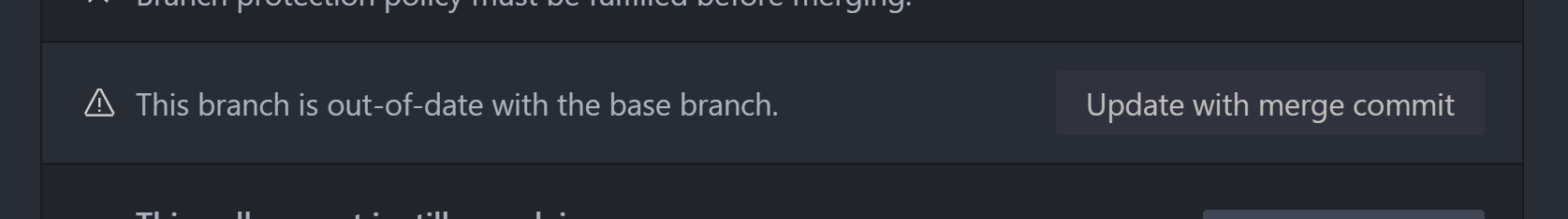 Merge base branch into PR branch