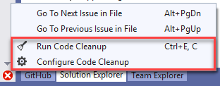 code-cleanup