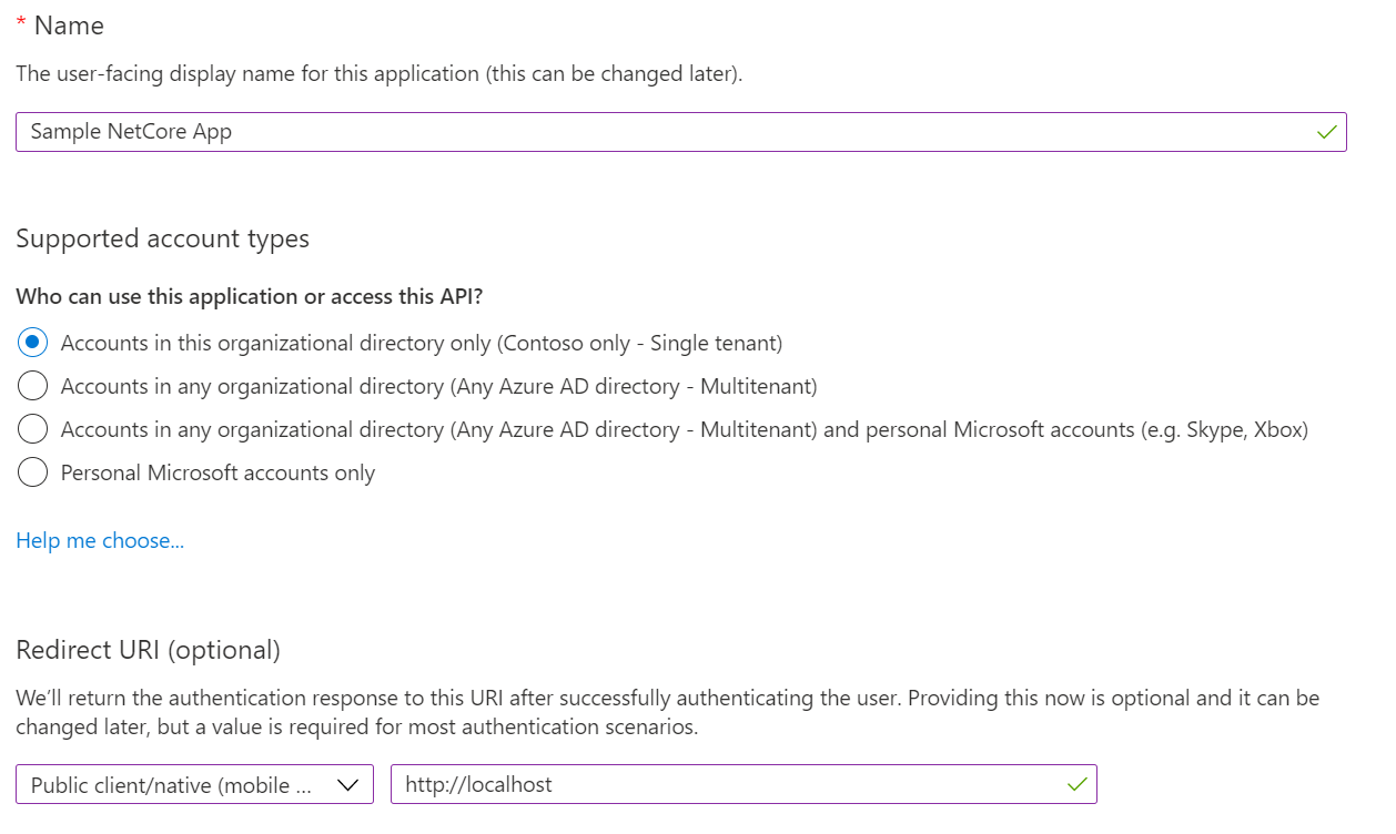 Application Registration