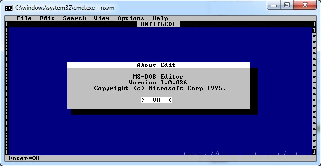 MS-DOS Editor for Windows 95