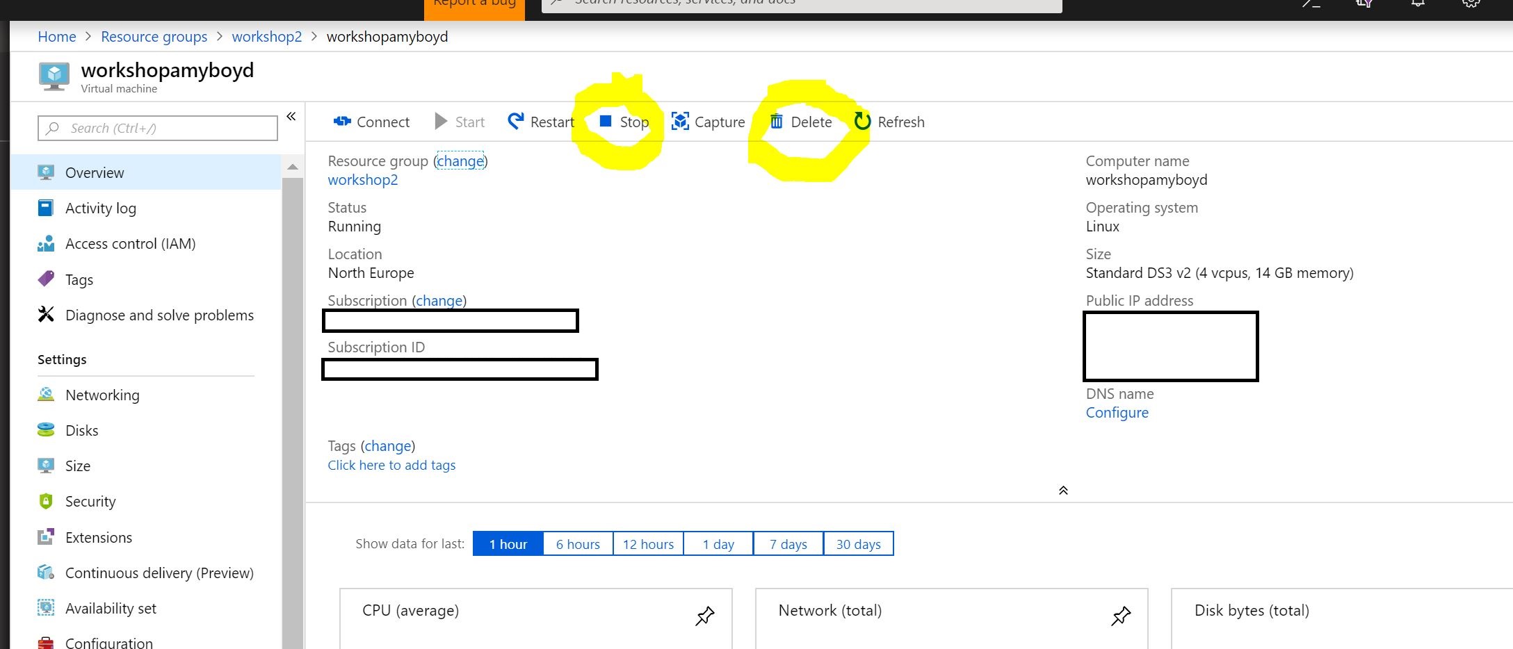 shutdown vm