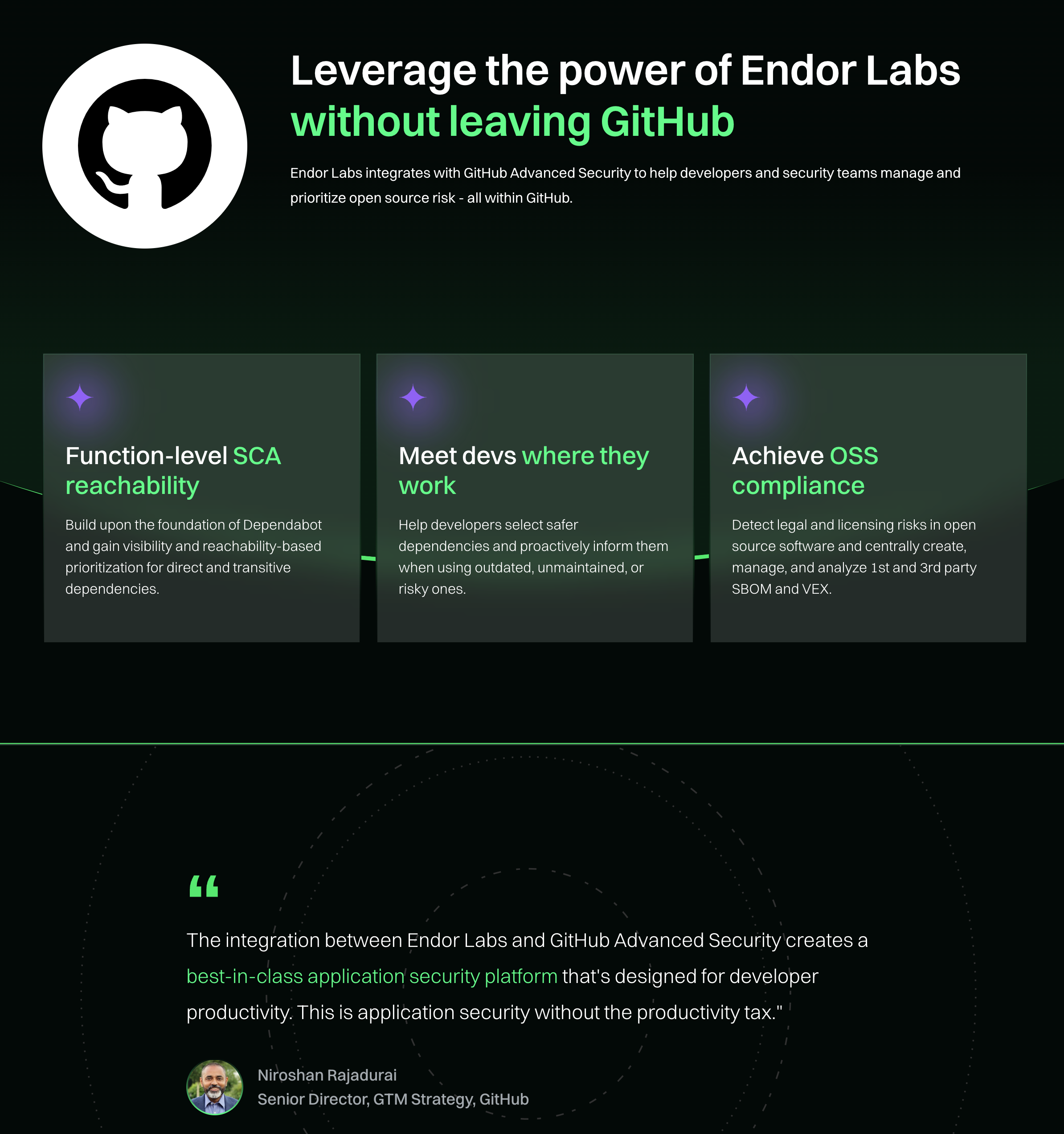 Endor Labs and GHAS: Better together