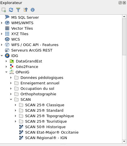 QGIS Browser