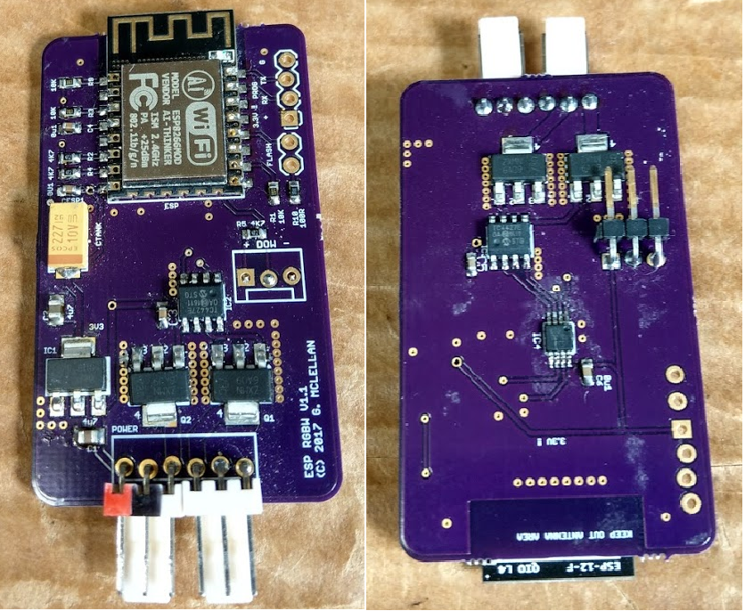 Image of PCA9633 prototype board