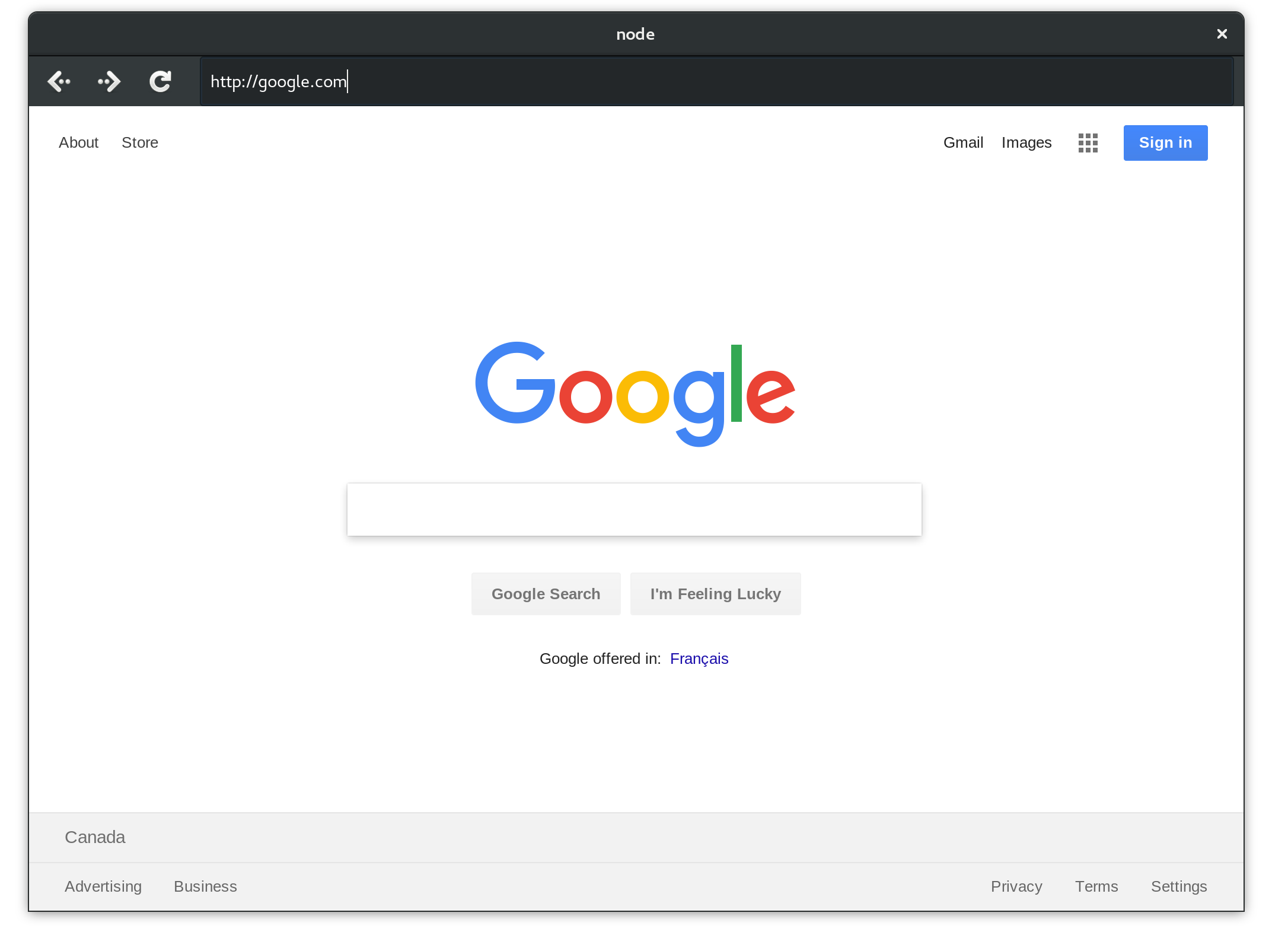 Browser demo