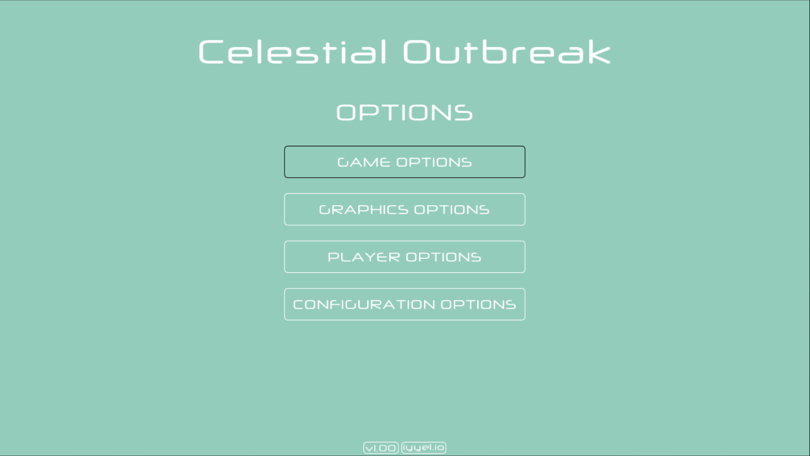 Options menu