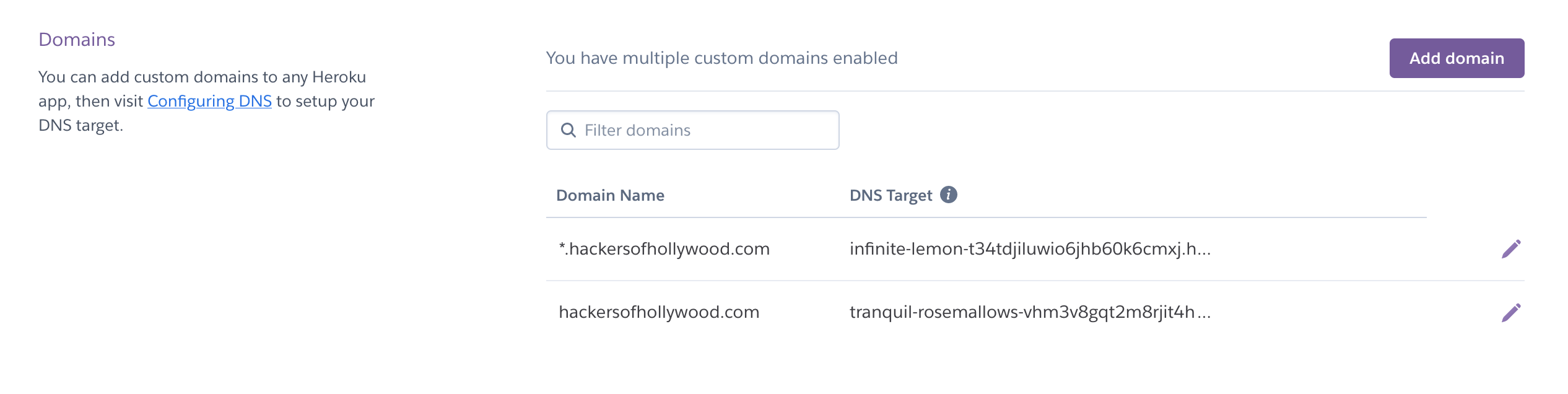 Heroku DNS Check