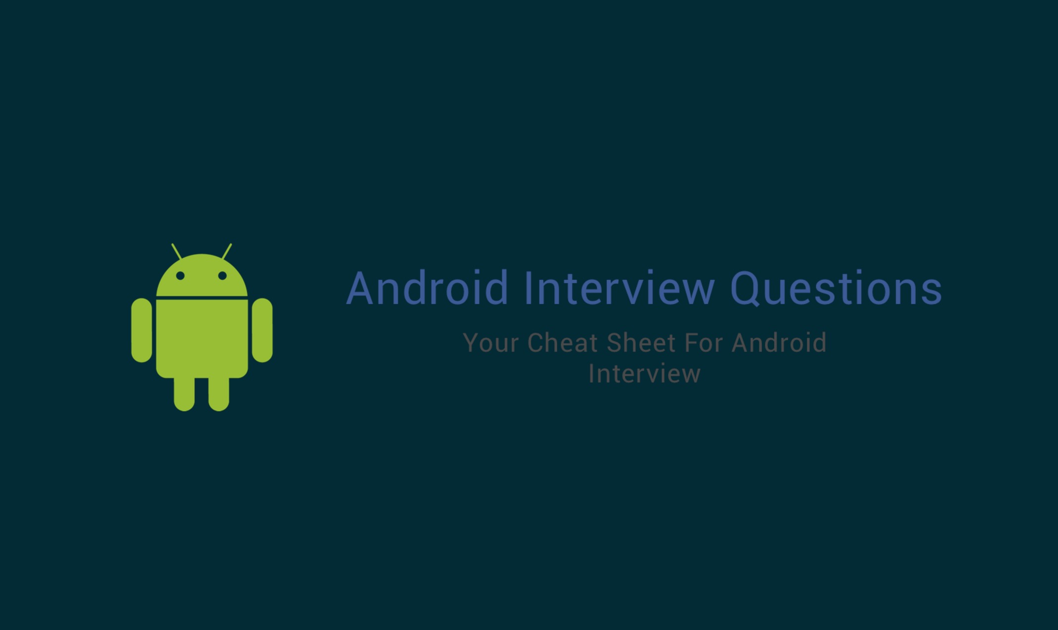 AndroidInterviewQuestions