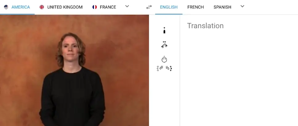 Sign Language Translation Demo Image