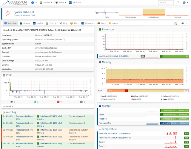 Observium screenshot