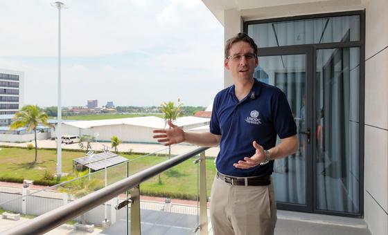 Benedikt Hofmann, UNODC Deputy Regional Representative for Southeast Asia and the Pacific describes the Bamban scam farm located north of the Philippines capital, Manila.