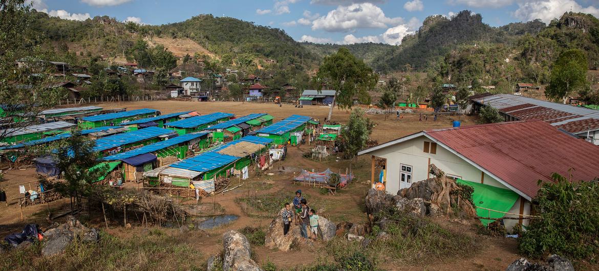 An IDP camp in Kayah state, eastern Myanmar.