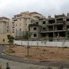 Construction in the Israeli settlement of Ariel in the West Bank. (file)