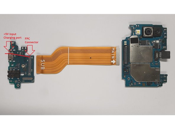 How to diagnose Samsung Galaxy A40 Charging Problems, +5V line: step 1, image 1 of 3