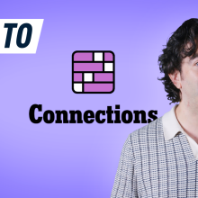 A photo of a host smiling next to the connections logo