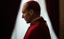 Ralph Fiennes portrays Cardinal Thomas Lawrence in Edward Berger's new thriller, "Conclave."