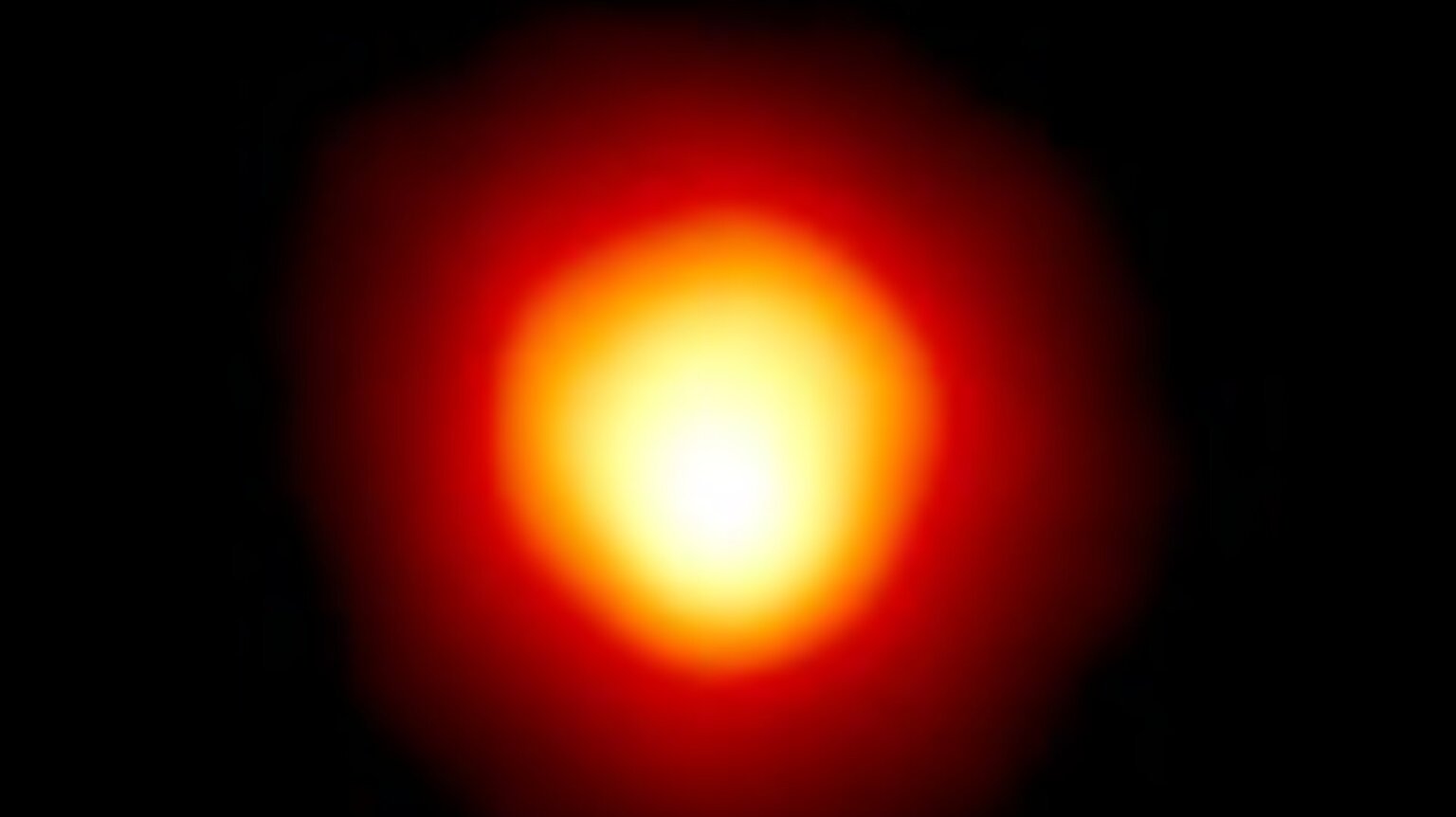 The red supergiant star Betelgeuse, imaged by the Hubble Space Telescope.