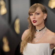 Taylor Swift attends the 66th GRAMMY Awards at Crypto.com Arena on February 04, 2024 in Los Angeles, California.