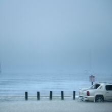 Storm surge on the Florida coast in 2018