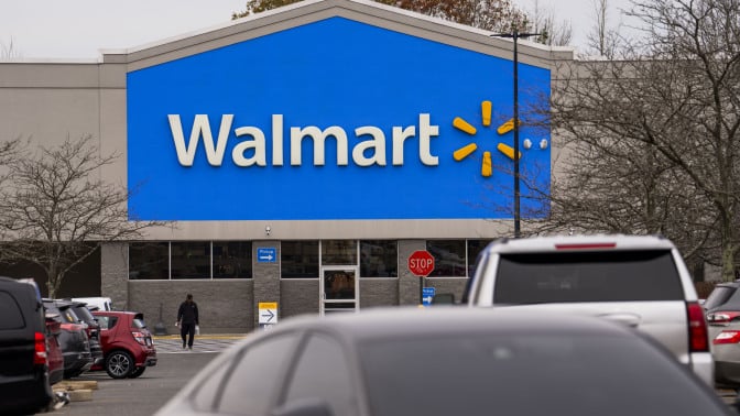 A Walmart store in Bristol, Connecticut, US, on Friday, Nov. 10, 2023. Walmart Inc. is scheduled to release earnings figures on November 16